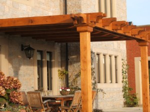 Pergola in oak